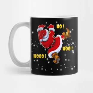 dancing santa christmas, ho ho ho Mug